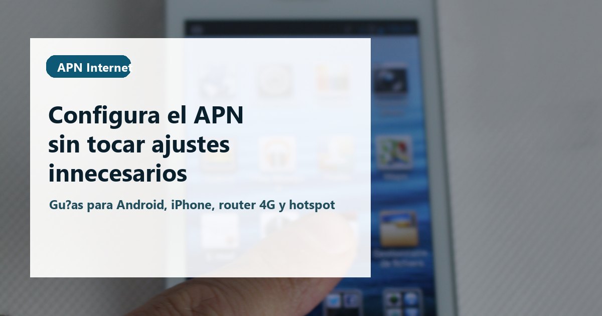 Portada de APN Internet